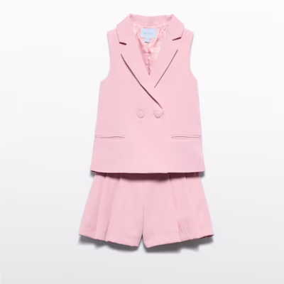 Pink Bermuda Suit Set
