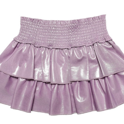 Purple Smocked Skort