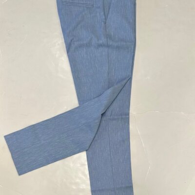 Chambray Linen Slim Pants