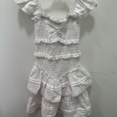 White Swiss Dot Claudia Dress