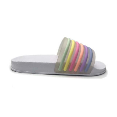 White Jhilly Jelly Slides