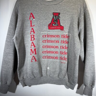 1980's Alabama Grey Crewneck Sweatshirt Small