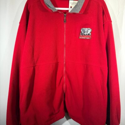 Vintage Alabama Crimson Fleece Jacket XXL 2XL