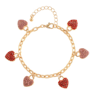 Heart Charm Bracelet