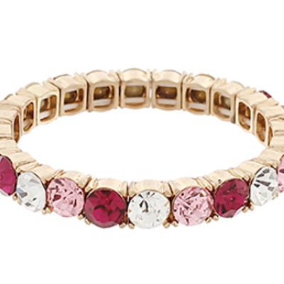 Pink & Red Stone Bracelet
