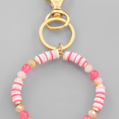 Love Bead Circle Key Chain