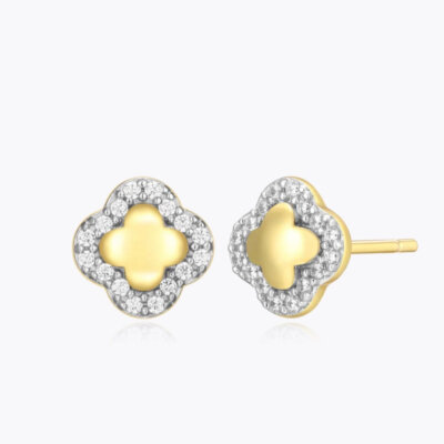 Vivienne four-petal studs