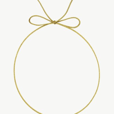 Lurex Cord Necklace - Gold