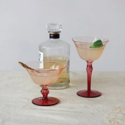 Two-Tone Stemmed Wine Glass