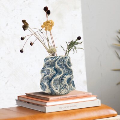 Short Organic Wavy Planter