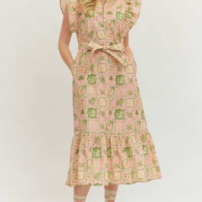 Spring Palms Dress