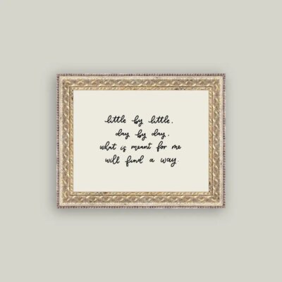 "Little by Little" Framed Art