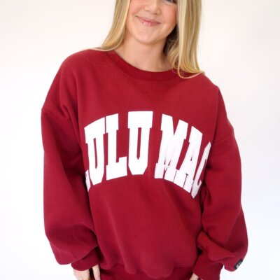 Lulu Mac Red / White Sweatshirt