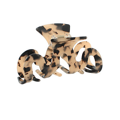 3.5" Hair Claw Clip-Beige