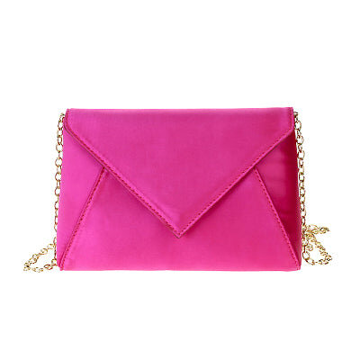Silky Mini Clutch Bag-Fuchsia