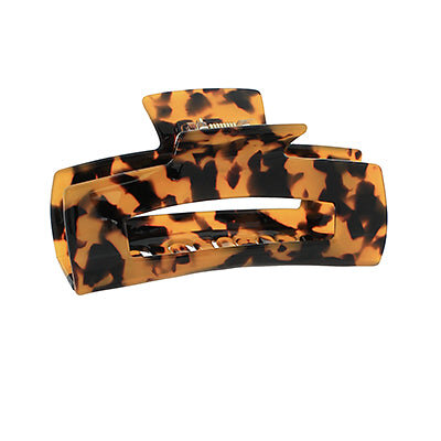 Rectangular Hair Claw Clip-Tortoise