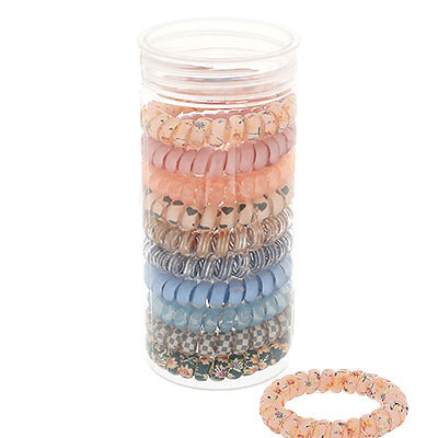 10 pcs Spiral Hairband-Blue