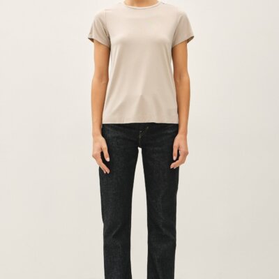 Bamboo Round Neck - Stone