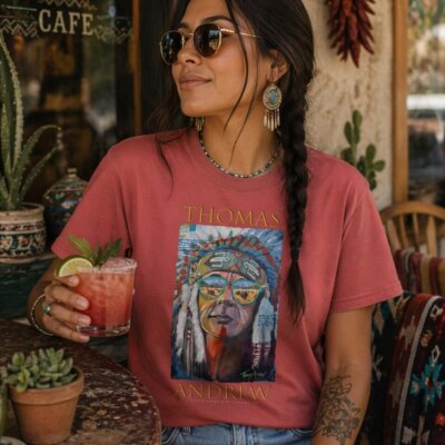 Indian Warrior / Unisex garment-dyed heavyweight t-shirt