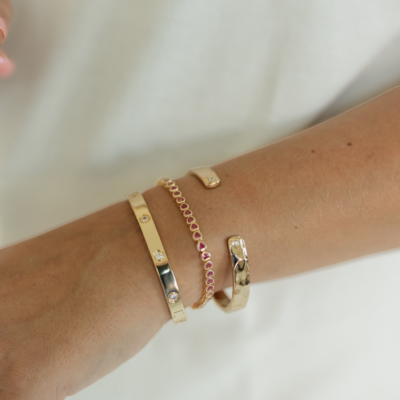 Lucia Heart Bracelet - Pink