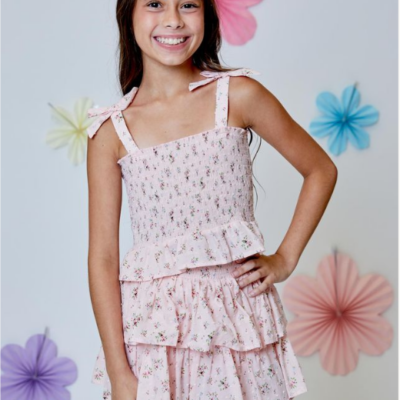 Pink Floral Tank