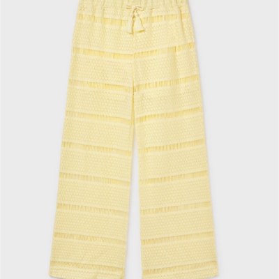 Yellow Crochet Pants