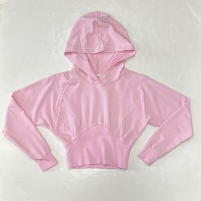 Pink Hoodie w/Dolman waist Top