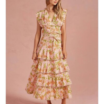 Bloom Meadow 2-Piece Midi Skirt Set