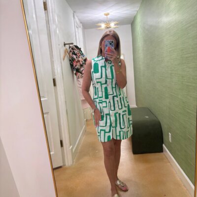 Miller Dress Jade Geometric