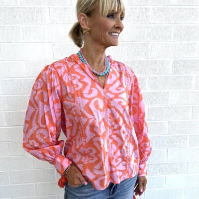 Ivy Jane Zig Zag Stitched Top