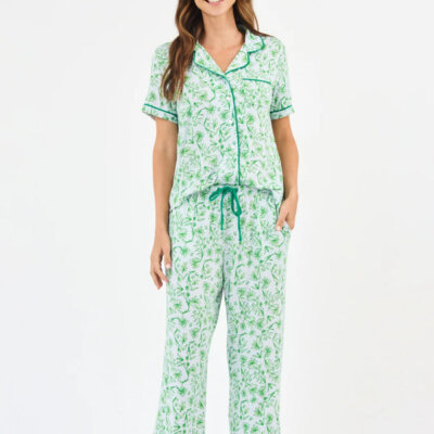 Short Sleeve Pajama Pant Set