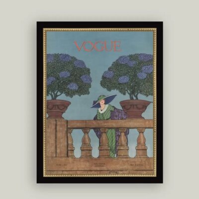 Blue Vouge Print