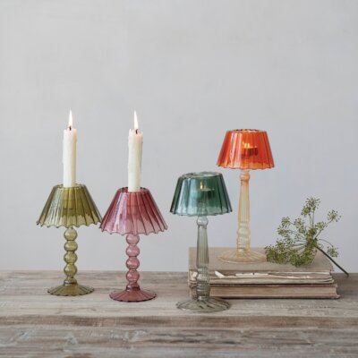 Glass Scalloped Table Tealight