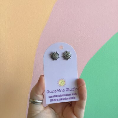Sparkly Sun Studs