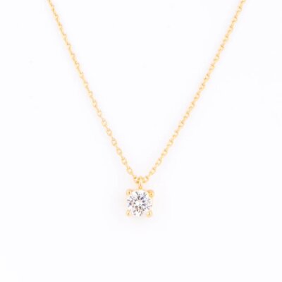 MM Girl Birthstone Necklace-April