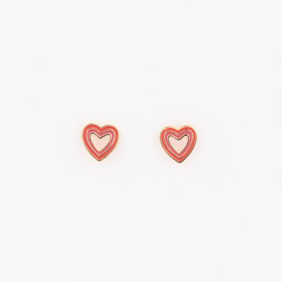 MM Girl Earrings-Red Heart