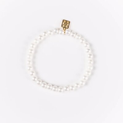 Kinsley Bracelet | Cotton Pearl 4mm