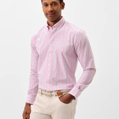 Johnnie-O Tinsley Perf Button Down Snapper