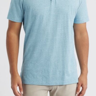 Johnnie-O Starnes Cotton Blend Polo Tropical