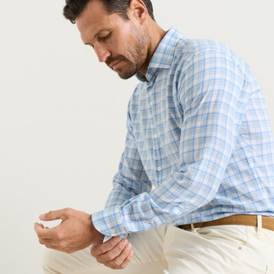 Peter Millar Waterrock Shirt Stream Blue