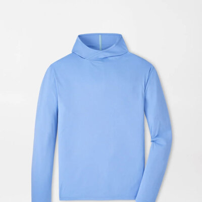Peter Millar Sun Shirt Hoodie Bluebird