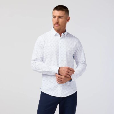 Mizzen+Main Leeward - Navy Stacked Geo