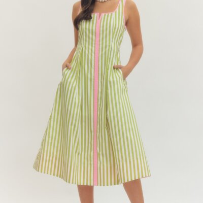 Palm Beach Stripe Midi