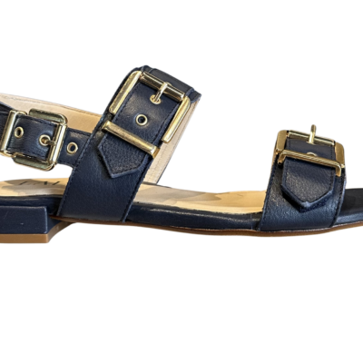 Navy Buckle Sandal