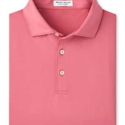 Peter Millar Solid Performance Jersey Polo Chili