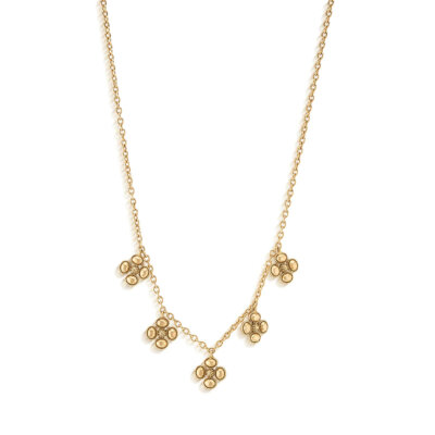 Berry Clover Multi Station Necklace