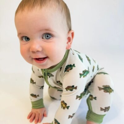 Lake Fish - Convertible Zip Pjs