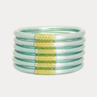 Mint All Weather Bangles® (Set of 6) - Serenity Prayer