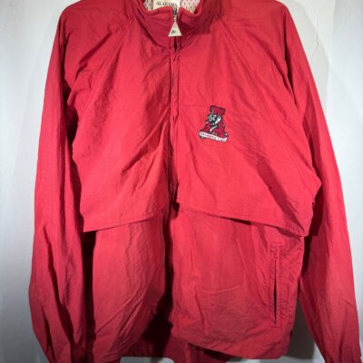 Vintage Alabama X NG Crimson Windbreaker Pullover Large