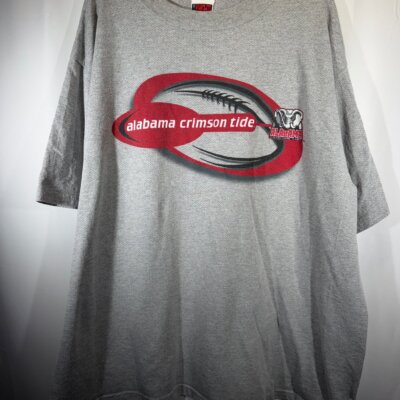 Vintage Alabama X Iron Knights Grey Breathable Cotton T-Shirt XXL 2XL